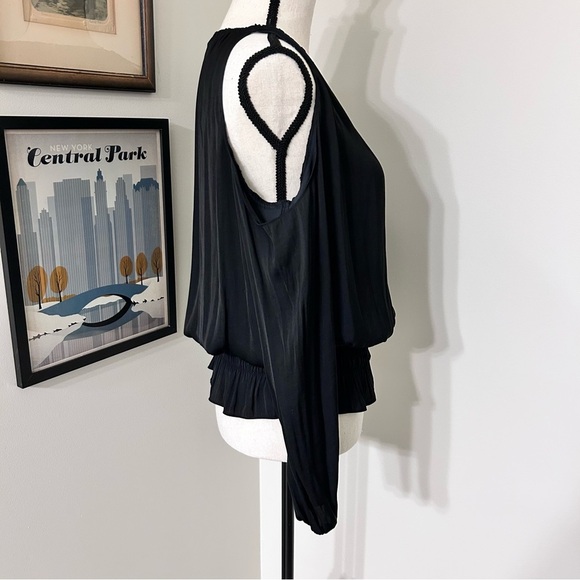 Alfani Black Two Piece Set with Palazzo Pants SZ M - Picture 4 of 5